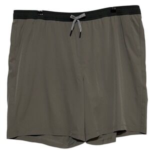 NEW FLX Shorts Mens XXL 42 x 9" Inseam Beige Performance Stretch Activewear